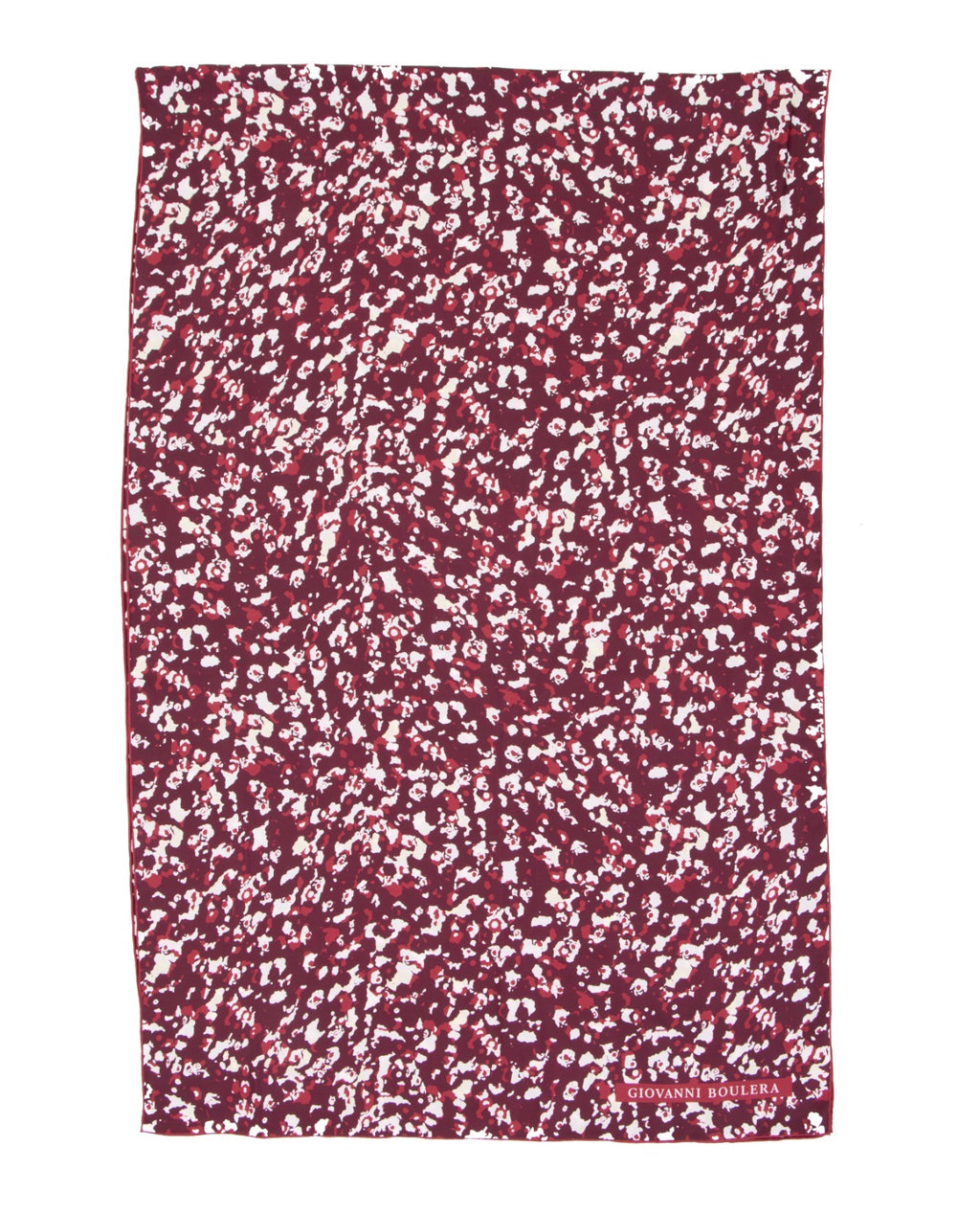 Burgundy, Patterned Silk Shawl Giovanni Boulera 43056200 200cmx65cm