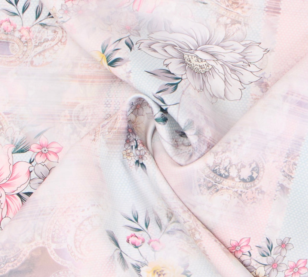 Lilac Silk Shawl Giovanni Boulera 43061200 200cmx65cm