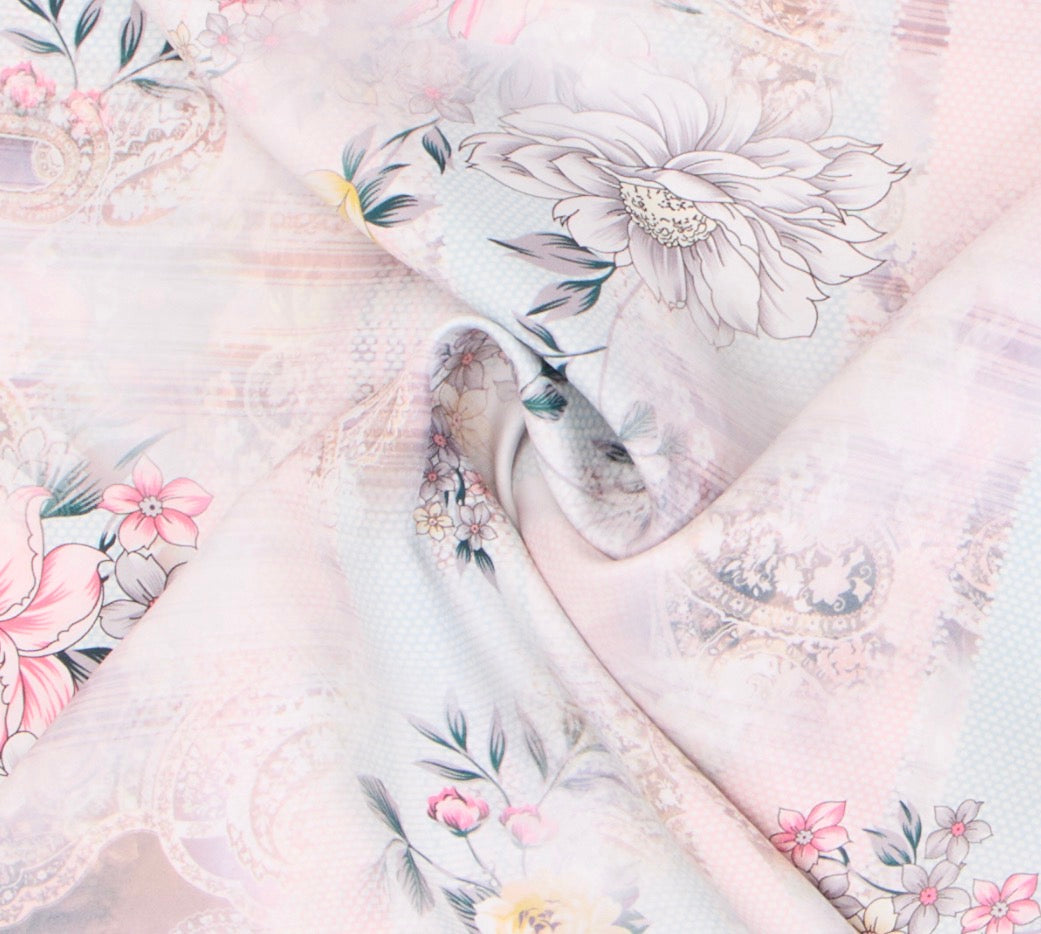 Lilac Silk Shawl Giovanni Boulera 43061200 200cmx65cm