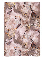 Leopard Print Silk Scarf Giovanni Boulera 43058200 200cmx65cm