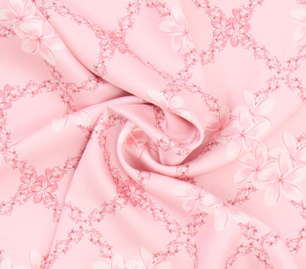 Pink Patterned Silk Shawl Giovanni Boulera 43060200 200cmx65cm