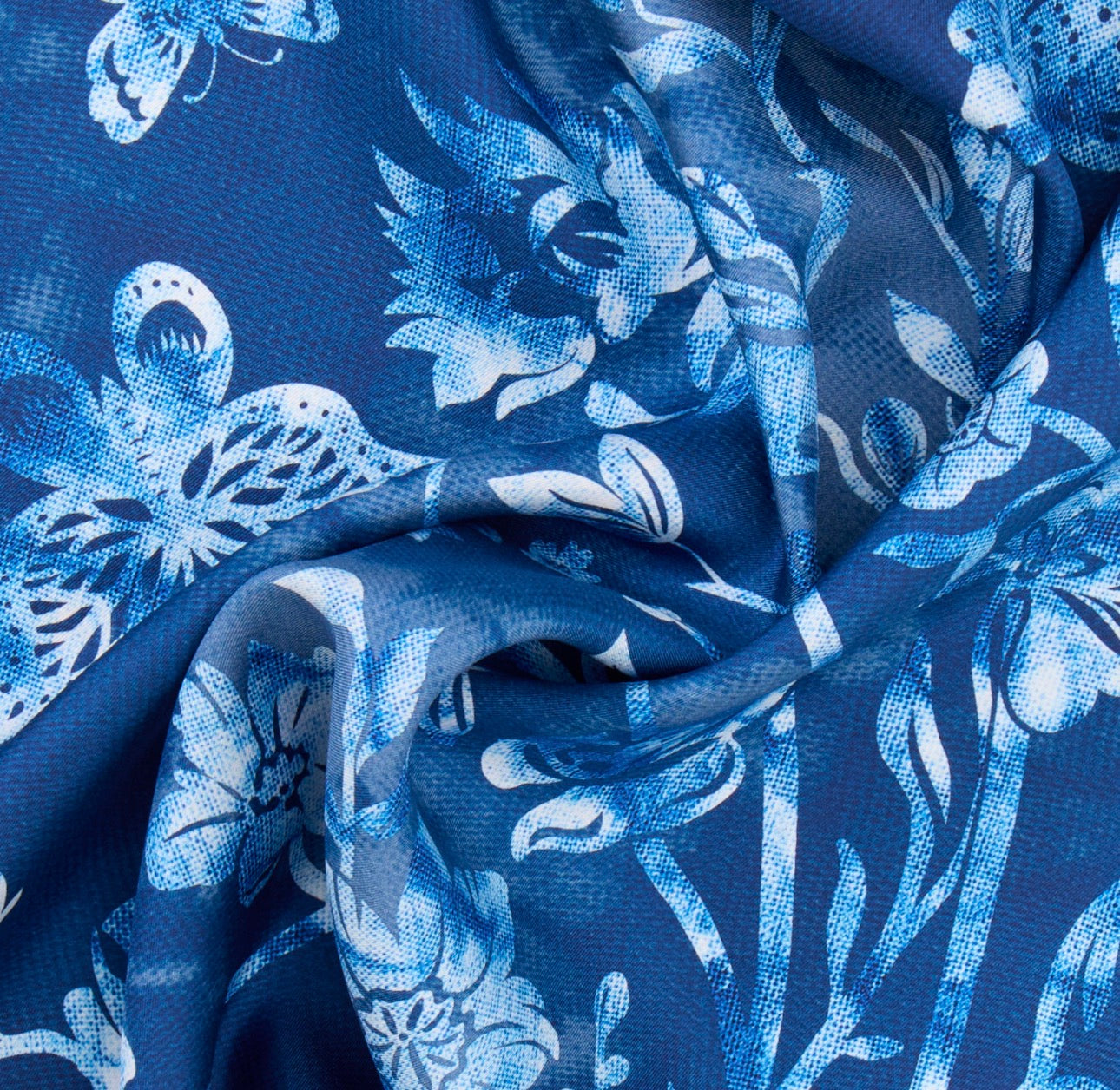 Floral Patterned, Silk Shawl, Scarf Giovanni Boulera 4107150 50cmx50cm