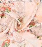 Vintage Floral Silk Shawl Giovanni Boulera 43062200 200cmx65cm