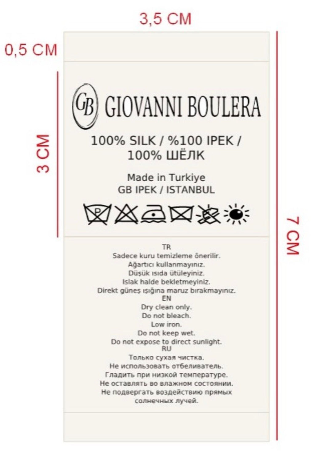Kırmızı zincir desenli Giovanni Boulera 90x90 cm %100 Mulberry Twill ipek eşarp