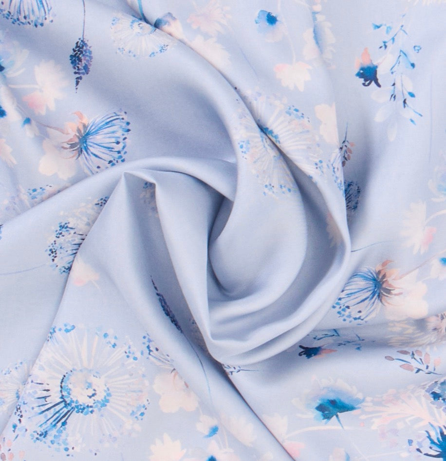 Floral Pattern Silk Scarf Giovanni Boulera 4206890 90 cm x 90 cm