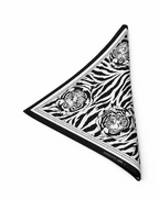 Kaplan Figürlü Mulberry Twill İpek Eşarp Giovanni Boulera 4305165 65cmx65cm