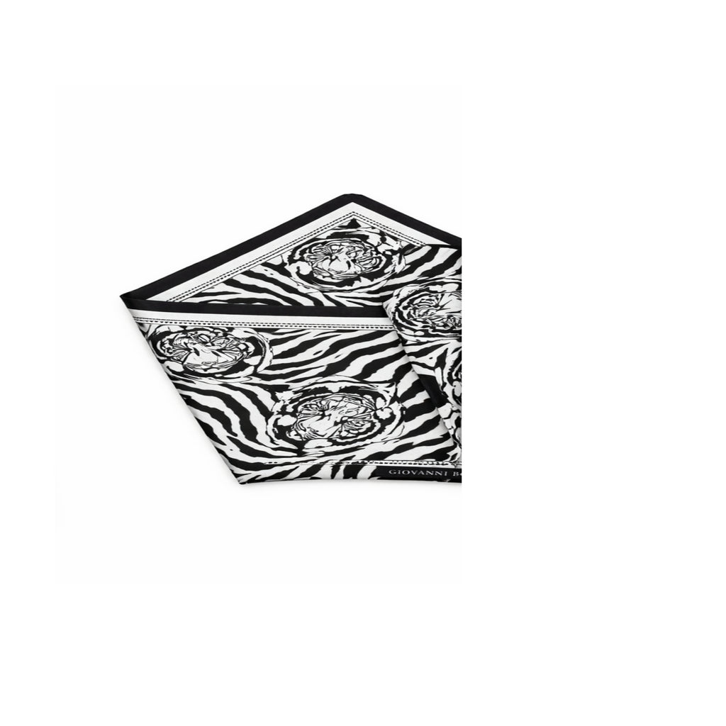 Kaplan Figürlü Mulberry Twill İpek Eşarp Giovanni Boulera 4305165 65cmx65cm