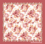 Pembe Çiçekli İpek Eşarp – Giovanni Boulera 4100665  65 cm x 65 cm