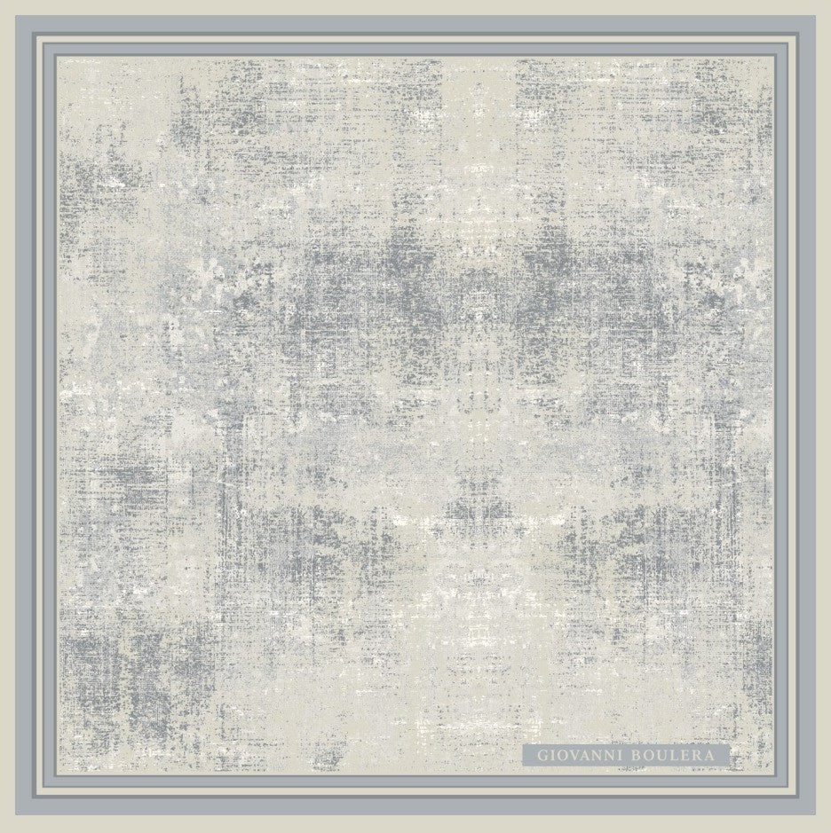 Doğal Doku Desenli İpek Eşarp Giovanni Boulera 4300865 65 cm x 65 cm