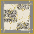 Geometrik Zincirli İpek Eşarp Giovanni Boulera 4301265 65 cm x 65 cm