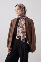 Leopard Print Silk Scarf Giovanni Boulera 43058200 200cmx65cm
