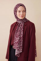Burgundy, Patterned Silk Shawl Giovanni Boulera 43056200 200cmx65cm
