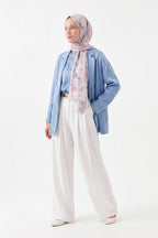 Lilac Silk Shawl Giovanni Boulera 43061200 200cmx65cm