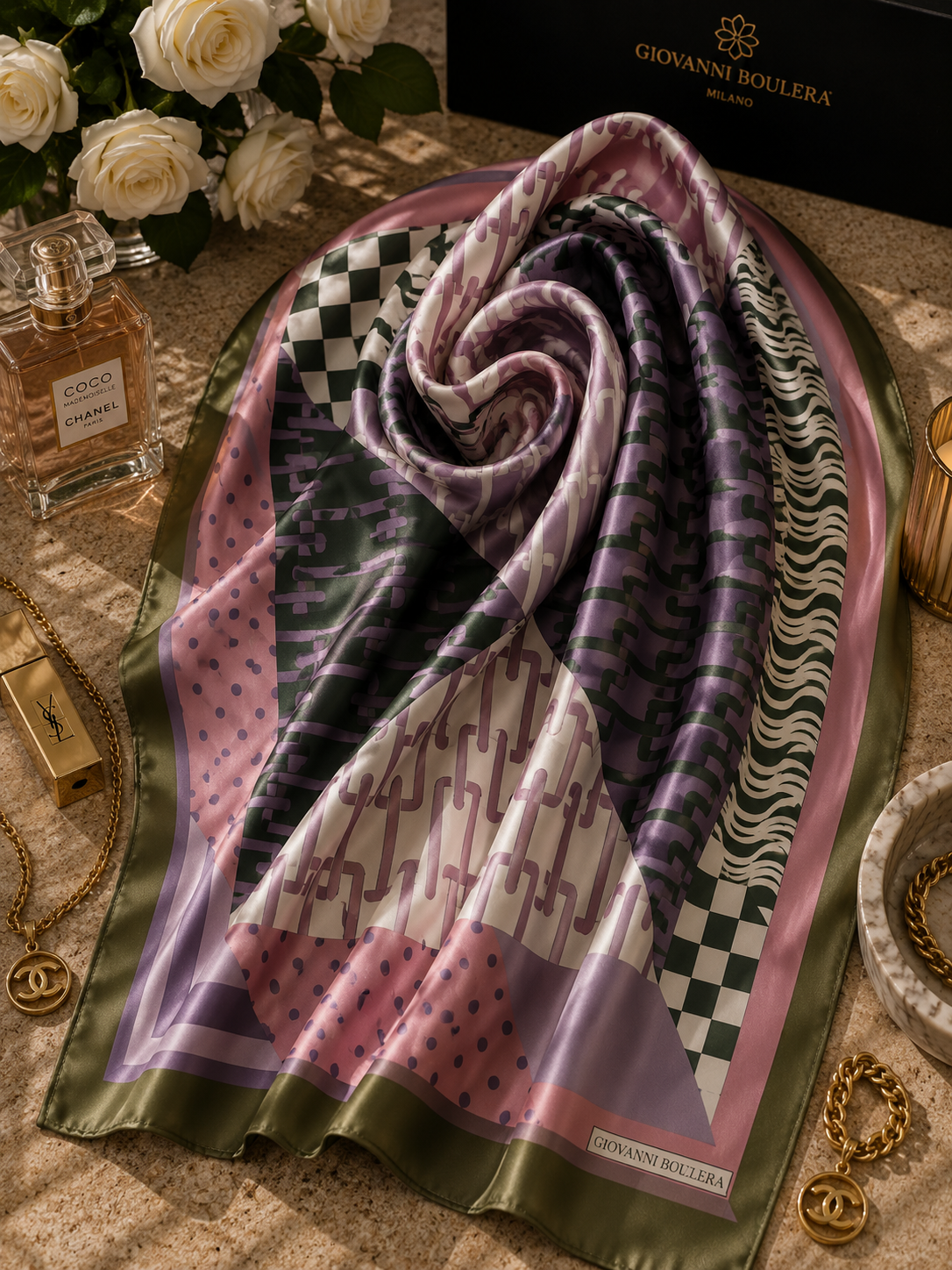 Geometrik desenli  5100990 90cmx90cm