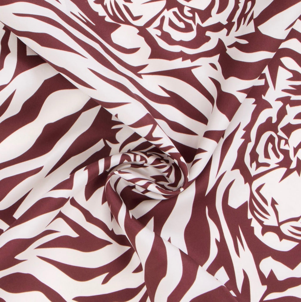 Bordeaux tiger print 5101690 90cmx90cm