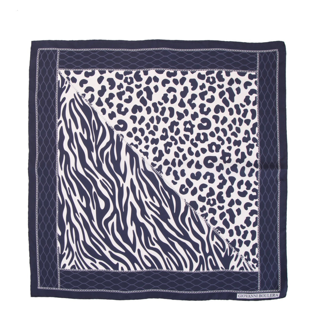 Black leopard print 5101590 90cmx90cm