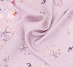 Lilac, Floral Silk Scarf Giovanni Boulera 4206690 90 cm x 90 cm