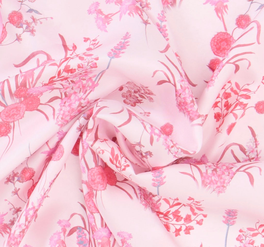 Pink Floral Silk Scarf Giovanni Boulera 4206790 90cmx90cm