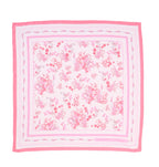 Pink Floral Silk Scarf Giovanni Boulera 4206790 90cmx90cm