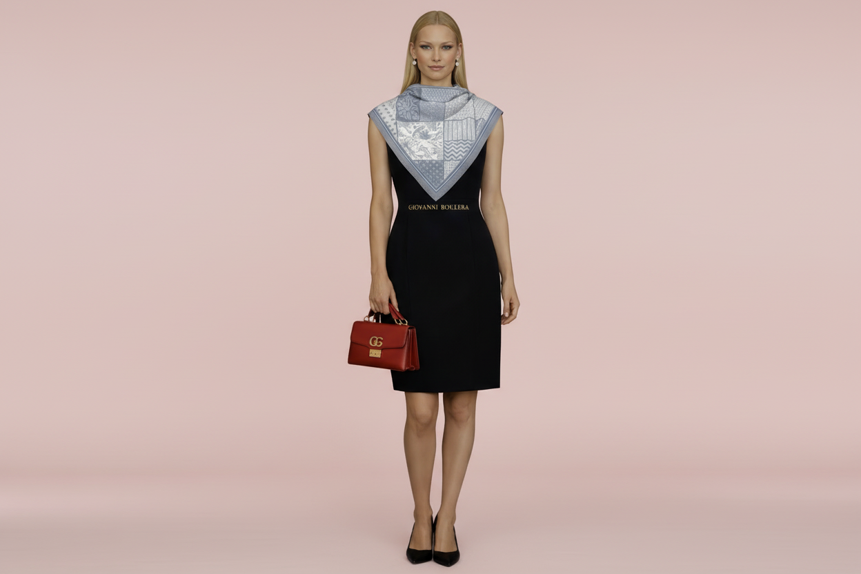 Cesur tarzınıza ilham veren altın tonlarında çiçek desenli bu 65x65 cm fular, 16 momme %100 Mulberry twill ipekten üretilmiştir. Çift taraflı yüksek çözünürlüklü dijital baskı tekniği sayesinde desen canlılığını uzun süre korur. Süper el dikişi kenar işçiliği, ürüne zarif ve premium bir bitiş kazandırır. Yumuşak, hafif ve akıcı dokusu ile hem günlük kombinlerde hem özel davetlerde şıklığınızı tamamlar. Giovanni Boulera estetiğini yansıtan bu seçkin ipek fular, Milano esintili tasarımı ve zamansız duruşuyla 