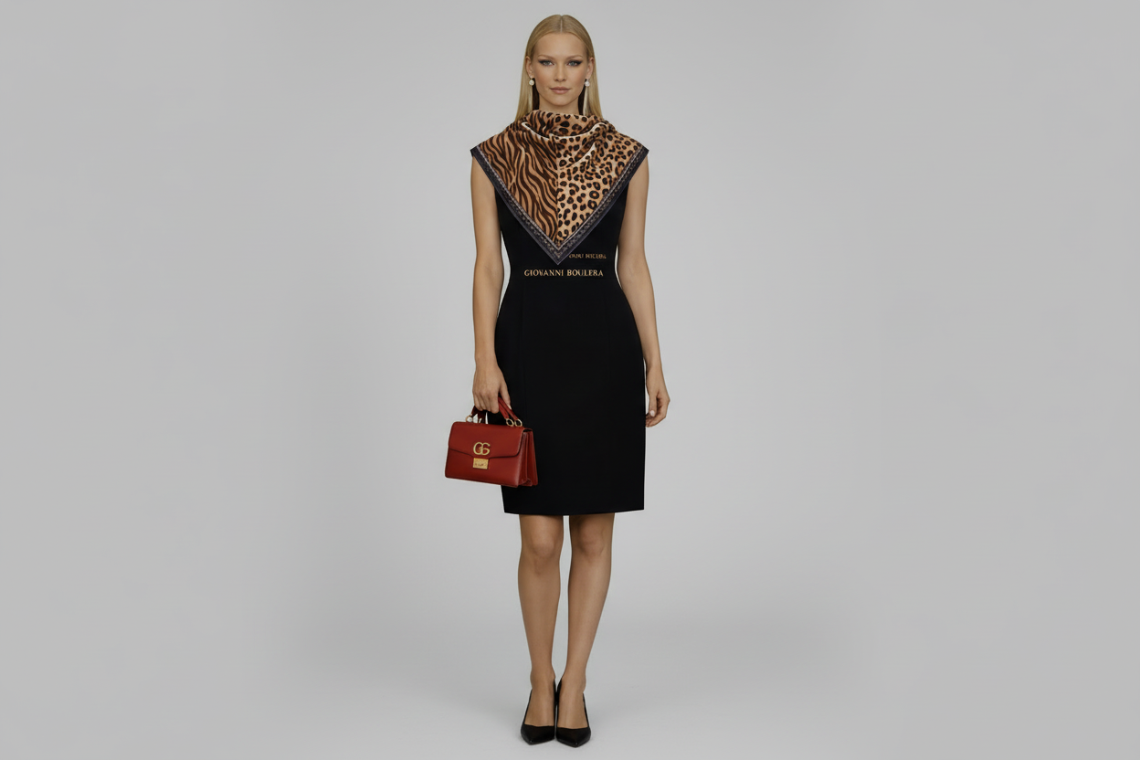 Giovanni Boulera estetiğini yansıtan bu seçkin tasarım, dört mevsim boyunca konforlu ve sofistike bir kullanım sunarak stilinizi zarif bir dokunuşla tamamlar.; Üretimi, ipeğin doğduğu yer olarak kabul edilen Guangzhou / Çin’de, Giovanni Boulera’ya ait özel tesislerde gerçekleştirilmiştir.; Marka kalite standartları doğrultusunda, çift taraflı kullanıma uygun olacak şekilde yüksek çözünürlüklü dijital baskı tekniğiyle üretilmiştir.; Kenarları tamamen el işçiliğiyle kıvrılmış,süper dikiş dediğimiz teknikle 