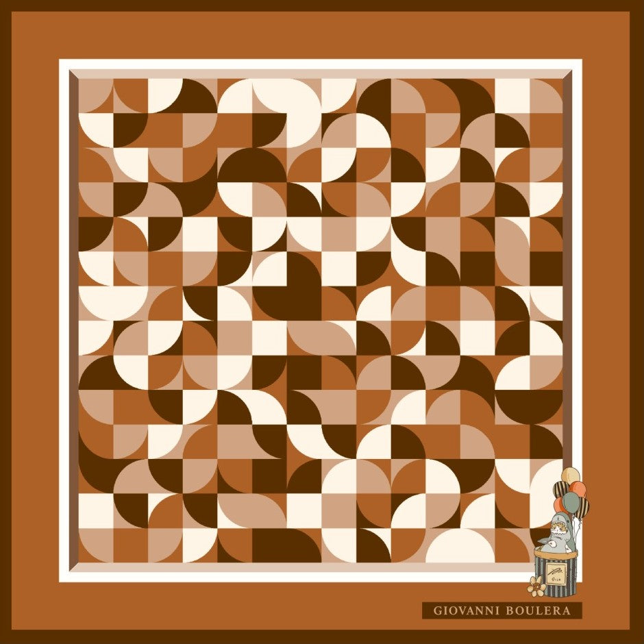 Cesur tarzınıza ilham veren altın tonlarında çiçek desenli bu 65x65 cm fular, 16 momme %100 Mulberry twill ipekten üretilmiştir. Çift taraflı yüksek çözünürlüklü dijital baskı tekniği sayesinde desen canlılığını uzun süre korur. Süper el dikişi kenar işçiliği, ürüne zarif ve premium bir bitiş kazandırır. Yumuşak, hafif ve akıcı dokusu ile hem günlük kombinlerde hem özel davetlerde şıklığınızı tamamlar. Giovanni Boulera estetiğini yansıtan bu seçkin ipek fular, Milano esintili tasarımı ve zamansız duruşuyla 