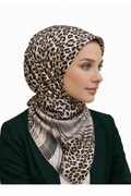 Leopar Desenli İpek Eşarp Giovanni Boulera 4300765 65 cm x 65 cm