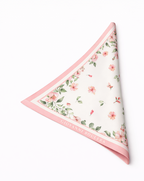 Pembe Çiçek Desenli Mulberry İpek Eşarp Giovanni Boulera 4303665 65cmx65cm