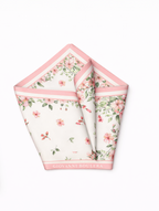 Pembe Çiçek Desenli Mulberry İpek Eşarp Giovanni Boulera 4303665 65cmx65cm