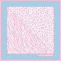 Pink Leopard Print Mulberry Silk Scarf Giovanni Boulera 4303165 65cmx65cm
