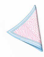 Pembe Leopar Desenli Mulberry İpek Eşarp Giovanni Boulera 4303165 65cmx65cm