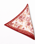 Pembe Çiçekli İpek Eşarp – Giovanni Boulera 4100665  65 cm x 65 cm
