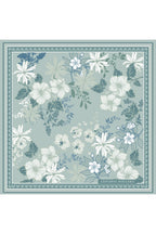 Blue Toned Double-sided Print, 16 momme, Mulberry Twill Silk Scarf 41008651 65cmx65cm