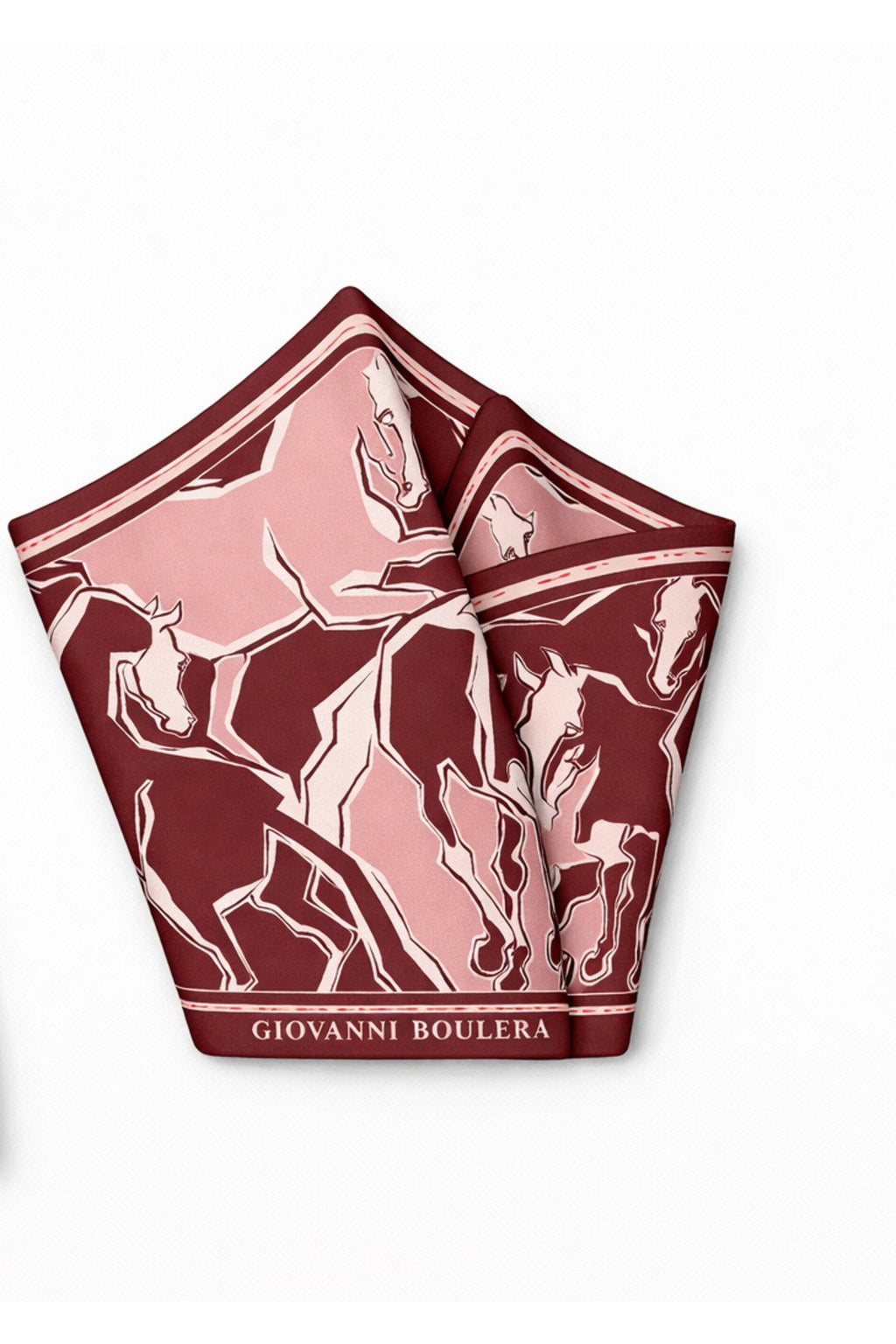 Tay Desenli Bordo,Çift Taraf Baskı ,Süper El Dikişi,16 mm %100 Mulberry Twill İpek Şal