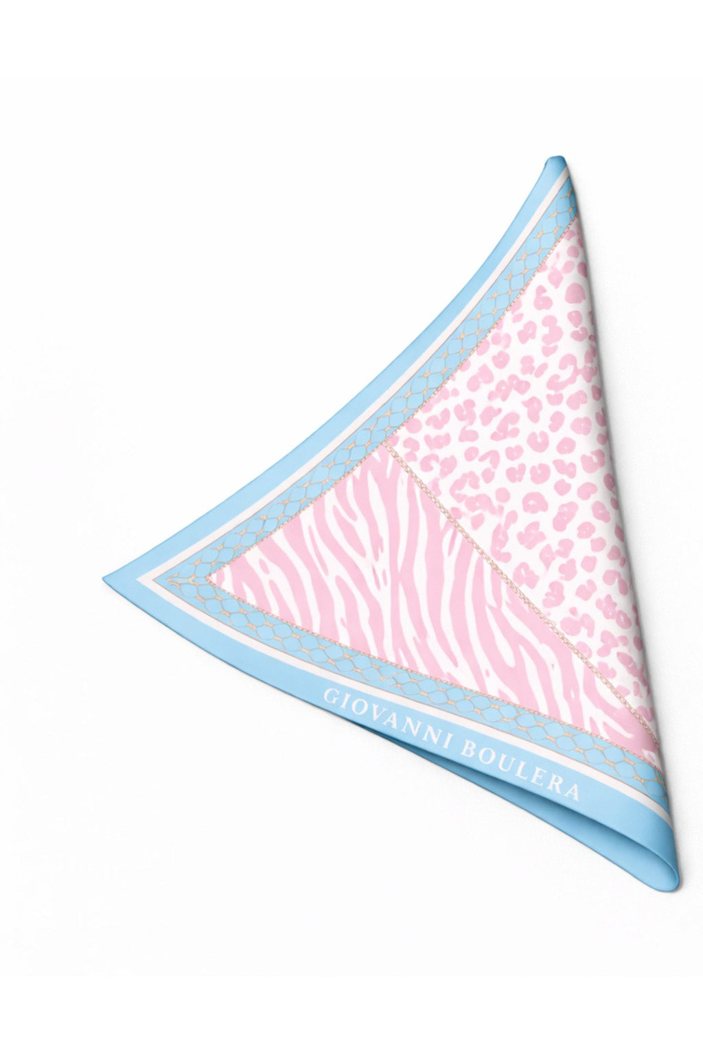 Pink Leopard and Zebra Print, Double Sided Print, Super Hand Stitched, 16 mm Mulberry Twill Silk Scarf, Shawl