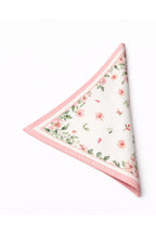 Pink Floral, Double-Sided Print, Super Hand Stitched, 16mm 100% Mulberry Twill Silk Shawl, Scarf