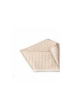 Bordürlü Bej Tonlarla Tasarlanmış Mulberry Twill İpek Eşarp