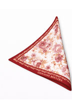Pink Floral Mulberry Twill Silk Scarf 41006651 65cmx65cm