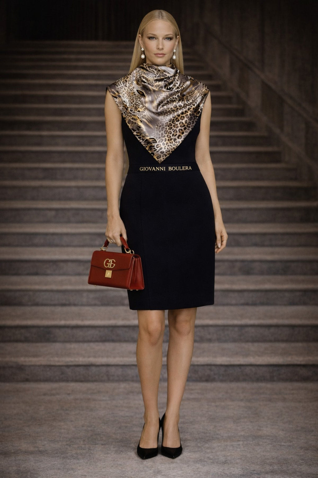 Leopard Print,Double-Sided Print,Super Hand Rolled,16mm 100% Mulberry Twill Silk Scarf 65x65