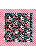 Floral Print,Double-Sided Print,Super Hand-Stitched,16mm Mulberry Twill Silk Scarf,Shawl