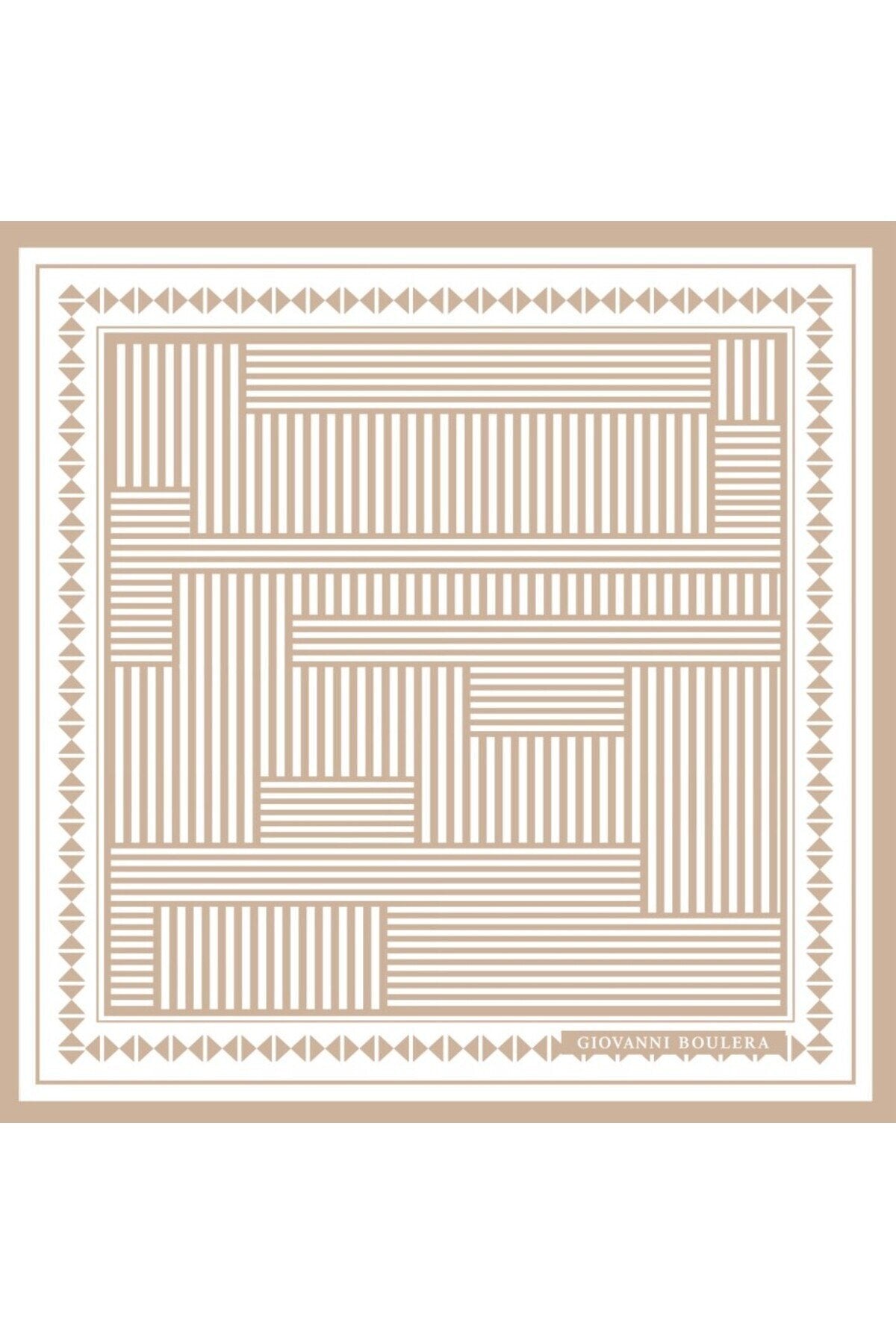 Geometrik Desenli,Çift Taraf Baskı ,Süper El Dikişi,16 mm %100 Mulberry Twill İpek Şal