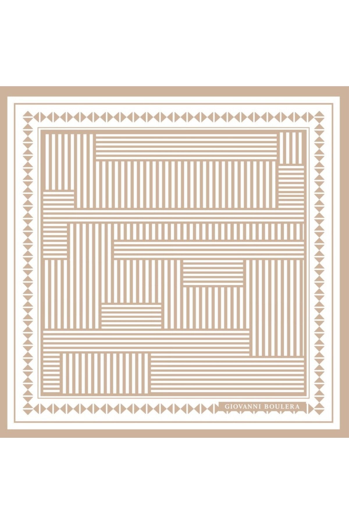 Geometrik Desenli,Çift Taraf Baskı ,Süper El Dikişi,16 mm %100 Mulberry Twill İpek Şal