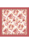 Golden Tones, Double Sided Print, Hand Rolled Hems, 16 mm Mulberry Twill Silk Shawl, Scarf