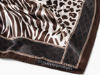 Coffee leopard print 5101490 90cmx90cm
