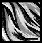 Black and White Silk Scarf Foulard Giovanni Boulera 4406950 50cmx50cm